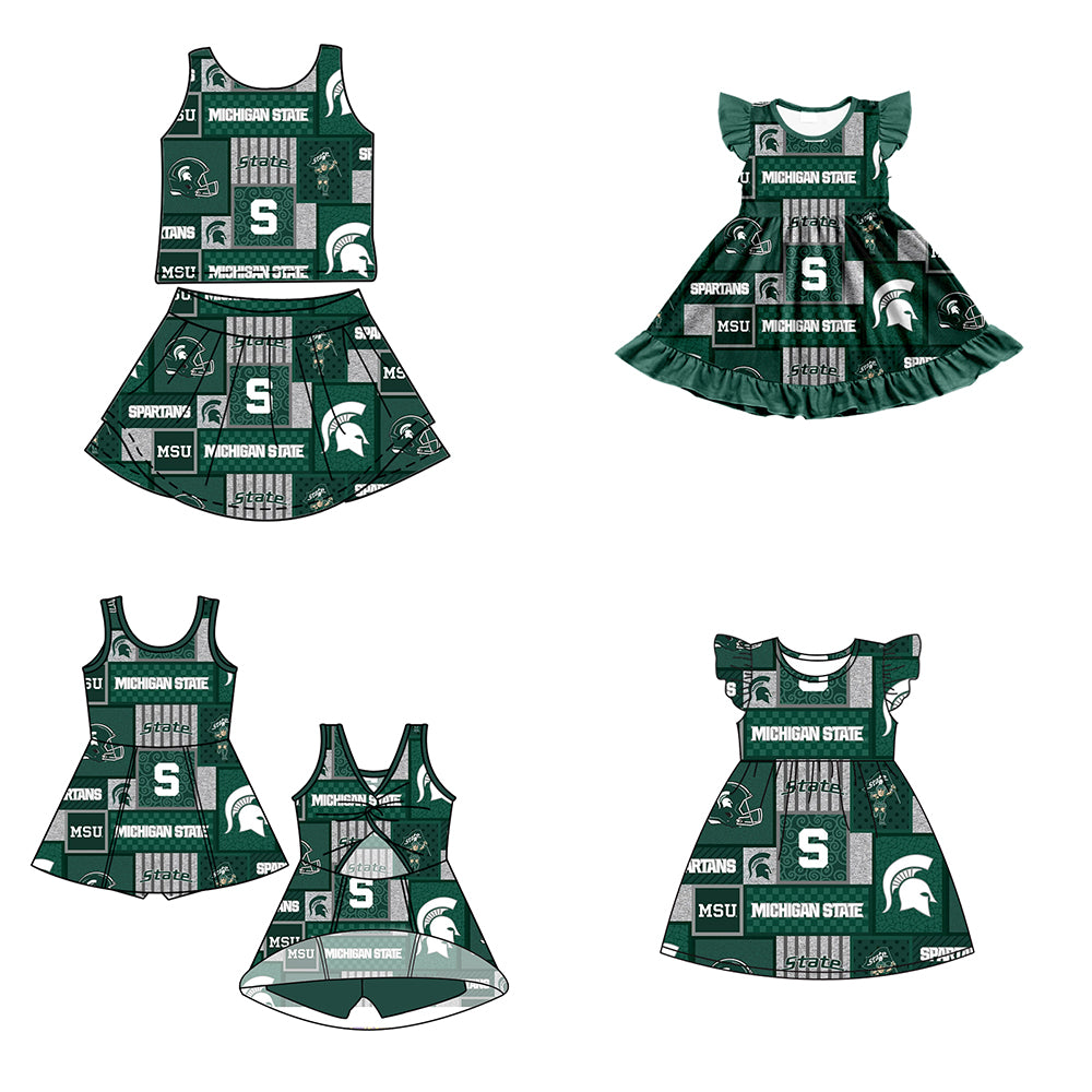 ( Moq 5 each style ) Baby Girl Toddler S Team Sibling Dress Set