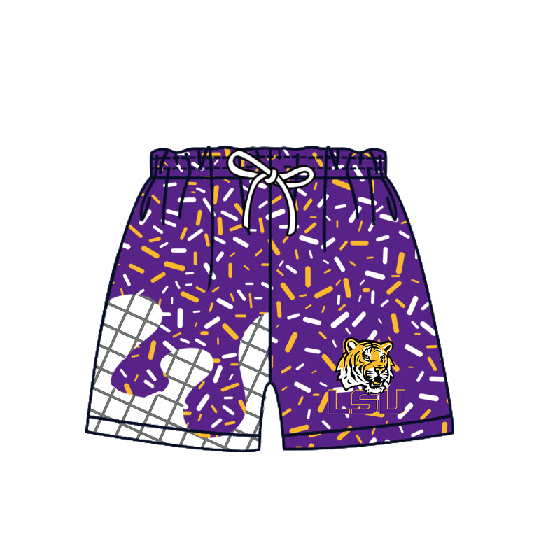 ( Moq 5 Each Style ) Baby Boys Girls Toddler Sibling Tigers Shorts Shirts Set Team Drip Sprinkles Clothes