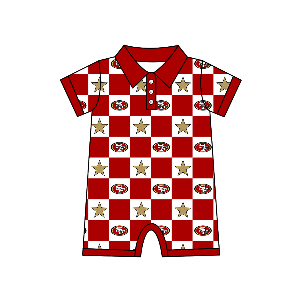 ( Moq 5 Each Style ) Baby Boys Girls Toddler Bows Team Sibling Red Shorts Dress Shirt Set Clothes
