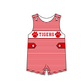 ( Moq 5 ) Baby Boys Kids Sleeveless Tigers Stripes Team Summer Romper