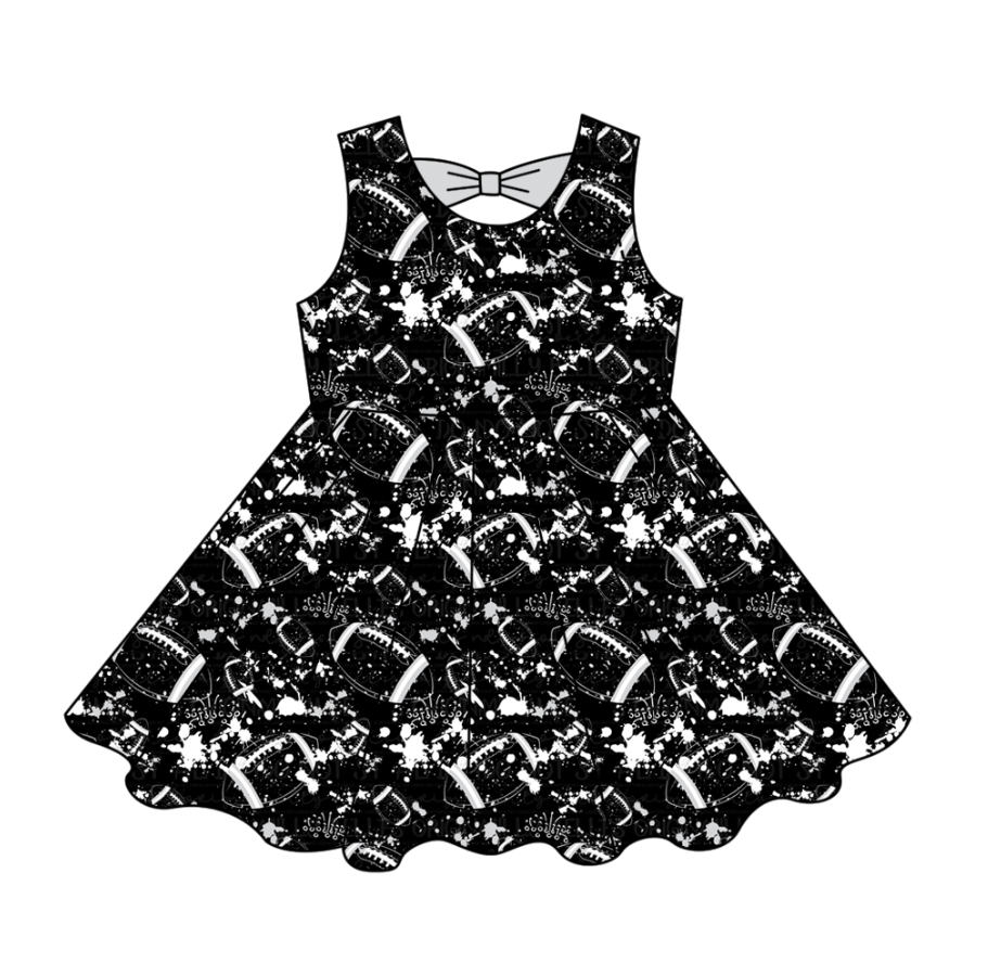 ( Moq 5 Each Style ) Baby Boys Girls Toddler Football Sibling Shorts Romper Dresses Set Black Clothing