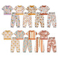 ( Moq 5 Each Style ) Sibling Baby Girls Kids Short Sleeves Flower Shirts Pants Sets Clothes