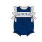( Moq 5 ) Baby Girls Kids Navy Short Sleeves Team Bubble Romper