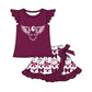 ( Moq 5 each style ) Baby Boy Girl Summer Team Sibling Drip Bows Shorts Shirt Dress Set 7.17