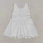 Baby Girl Sleeveless White Yoga Active Knee Length Dress RTS