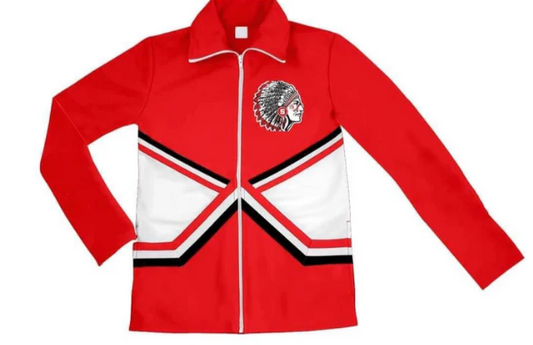Baby Girl Red Indian Long Sleeves Zipper Tops Team Shirt Moq 5