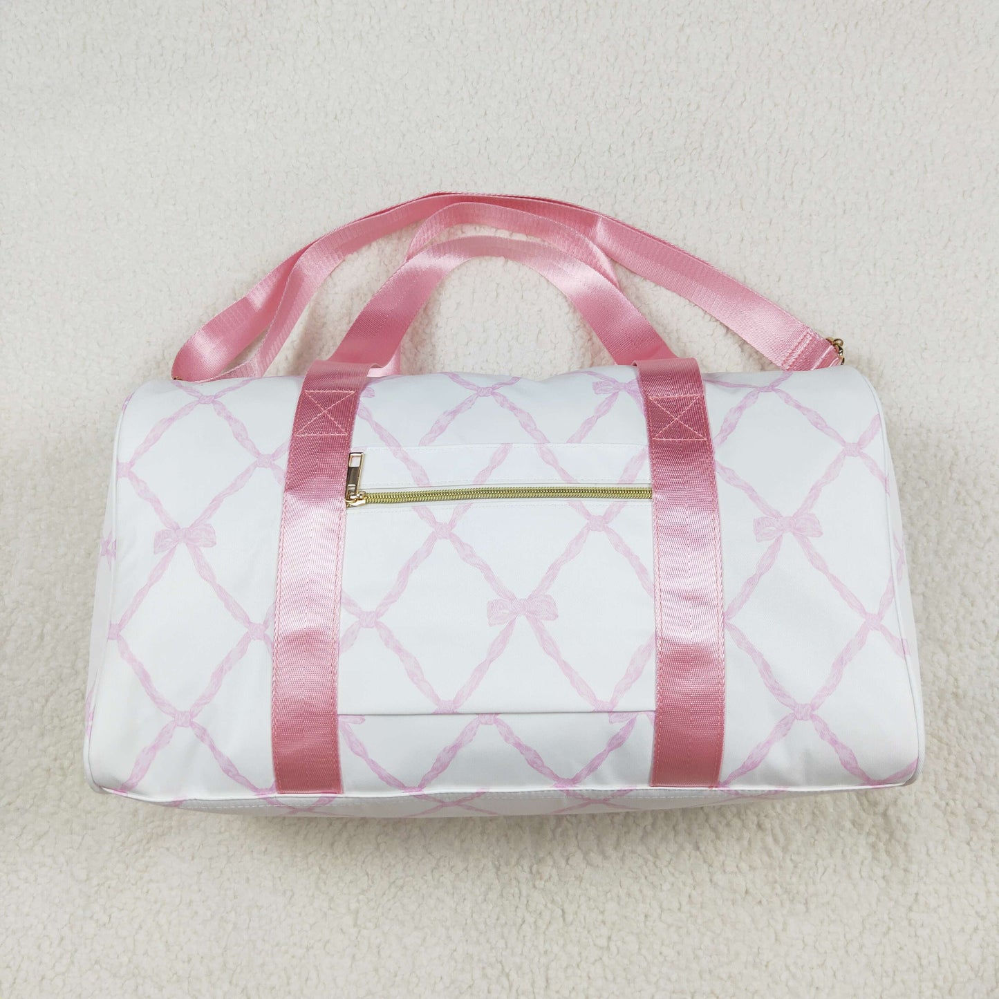 Baby Girl Adult Bows Pink Travel Duffle Bag