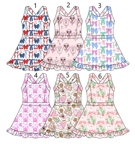 Baby Girl Sleeveless Bows Sibling Dress ( Moq 5 Each Style ) 3.17