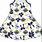 ( Moq 5 ) Baby Girls Toddler Straps Bows Team Knee Length Dresses Set