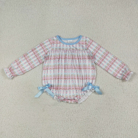 Baby Girl Long Sleeves Soldiers Bows Christmas Romper RTS