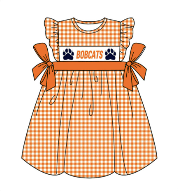 ( Moq 5 ) Customized Baby Girl Toddler Short Sleeves Shorts Shirt Set Romper Orange Plaid Clothes