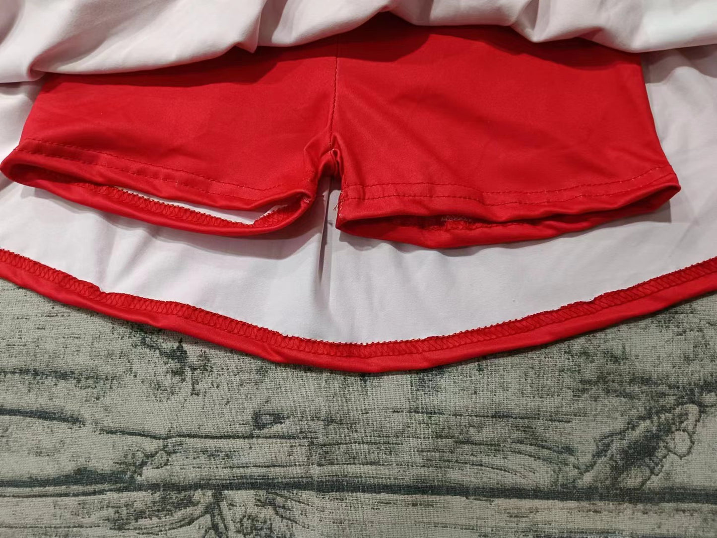 Baby Girl Sleeveless Red Team Tops Shorts Skirt Outfit Clothes Set
