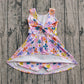Baby Girl Sleeveless Colorful Flower Shorts Yoga Active Wear Skort Dress RTS