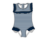 ( Moq 5 Each Style ) Baby Boys Girls Kids Team Sibling Jumpsuits Sets Swimsuits Navy Clothes