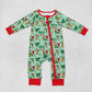 Baby Boy Girl Christmas Green Face Sibling Pajamas Tops Set