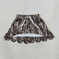 Baby Girls Kids Shorts Pockets Skirt Scallop Olive Camo Clothes RTS