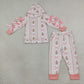 Sibling Baby Girls Kids Bows Long Sleeves Christmas Hoodie Pullovers Shirts Pockets Pants Sets Clothes RTS