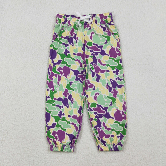 Boys Kids Camo Mardi Gras Pockets Jogger Pants RTS