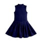 ( Moq 5 ) Preorder Baby Girls Sleeveless Navy Shorts Knee Length Yoga Active Dress