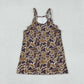 Baby Girl Straps Brown Camo Pockets Yoga Active Knee Length Dress RTS