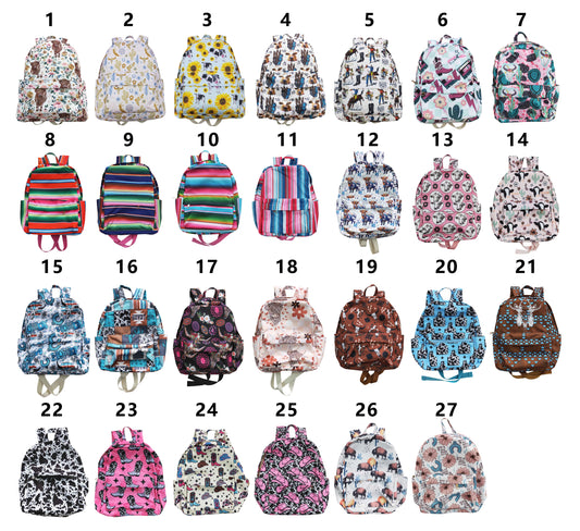 Baby Boy Girl Kids Western Sibling Backpack Bags