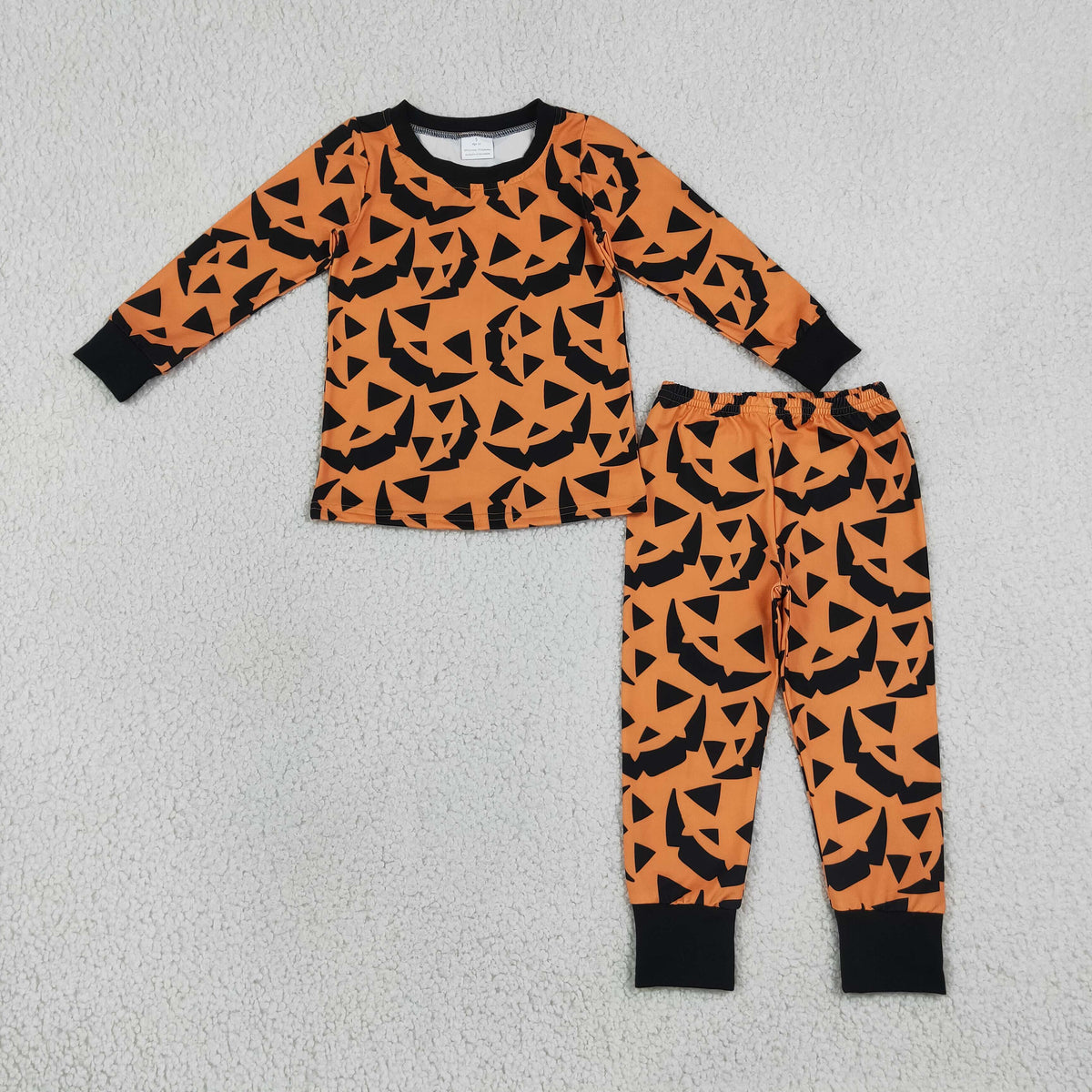 Baby Boys Kids Long Sleeves Halloween Pumpkins Shirt Pants Pajamas Set Clothes RTS