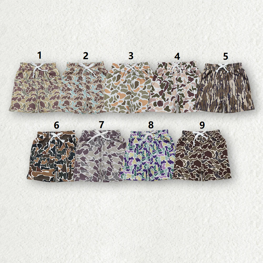 Sibling Baby Boys Toddler Camo Pockets Shorts Southern Bottoms RTS