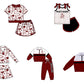 ( Moq 5 Each Style ) Sibling Baby Girls Kids Bows Team Shirt Sets Clothes