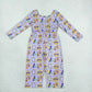 Baby Girls Kids Long Sleeves Flower Donuts Pockets Pants Mardi Gras Jumpsuit Clothes RTS