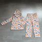 Baby Girls Kids Long Sleeves Hoodie Flower Pullover Pockets Pants Set Clothes RTS