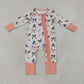 Baby Girls Bats Bows Zipper Footie Sleeper Romper Halloween Clothes RTS