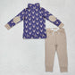 Baby Boy Long Sleeves Fall Deer Pullover Tops Shirt Pants Clothes Set