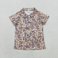 Baby Boys Short Sleeves Southern Camo Print Buttons Polo Shirt Tops RTS