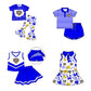 ( Moq 5 each style ) Baby Boy Girl Toddler Team Bows Tigers Sibling Dress Set