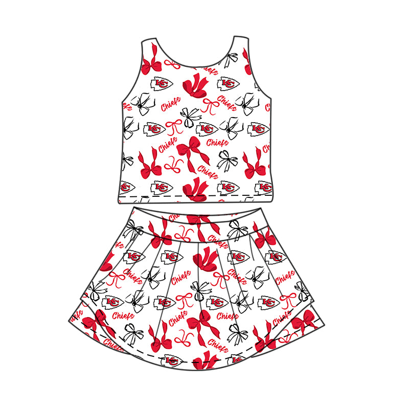 ( Moq 5 Each Style ) Baby Girls Toddler Red Bows Team Sibling Shorts Dresses Set Summer Clothing