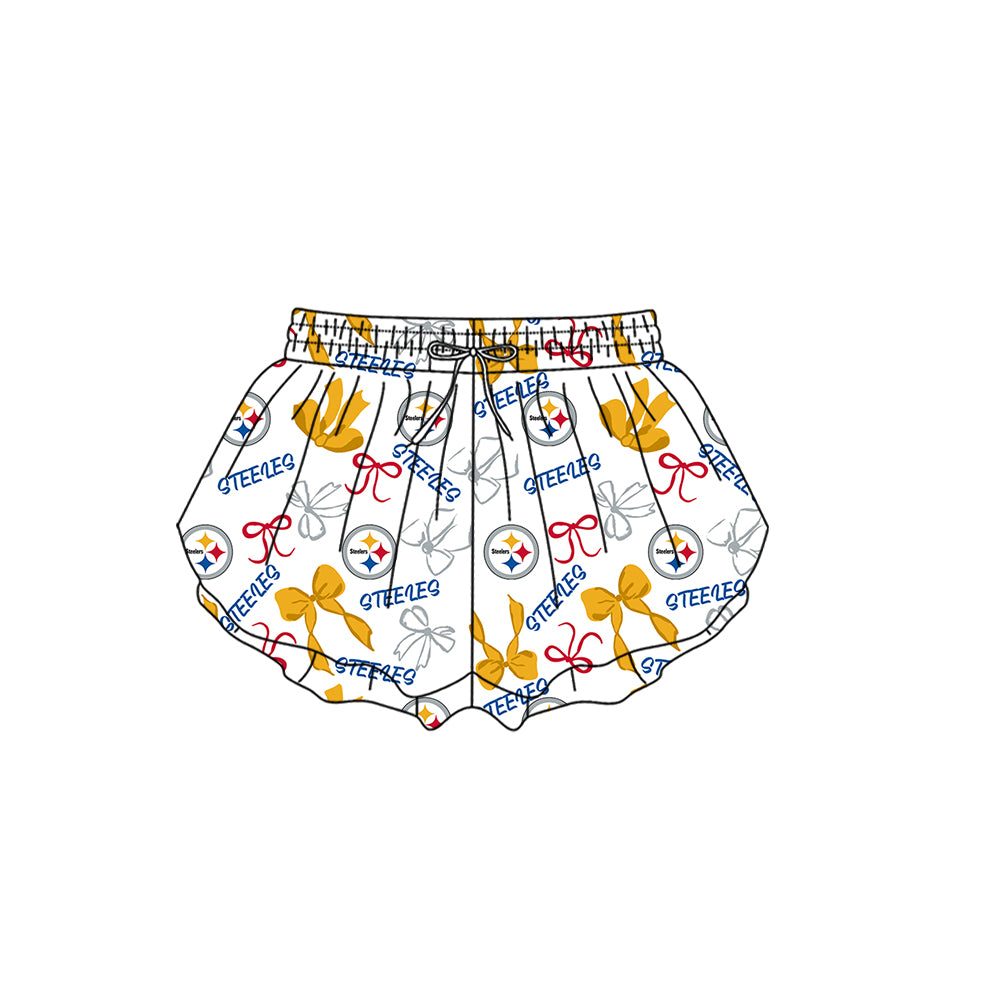 ( Moq 5 Each Style ) Baby Girls Toddler Bows Team Sibling Shorts Dresses Set Summer Clothes