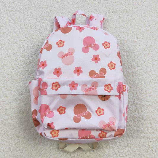 BA0092 Baby Girl Pink Floral Bag Backpack