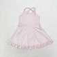 Baby Girl Sleeveless Pink Shorts Dress