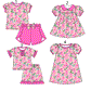 Baby Girl Floral Sibling Romper Dress Set ( Moq 5 Each Style ) 12.31
