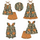 Baby Boy Girl Deer Camo Sibling Pocket Dress Romper Clothes Set ( Moq 5 Each style ) 11.22