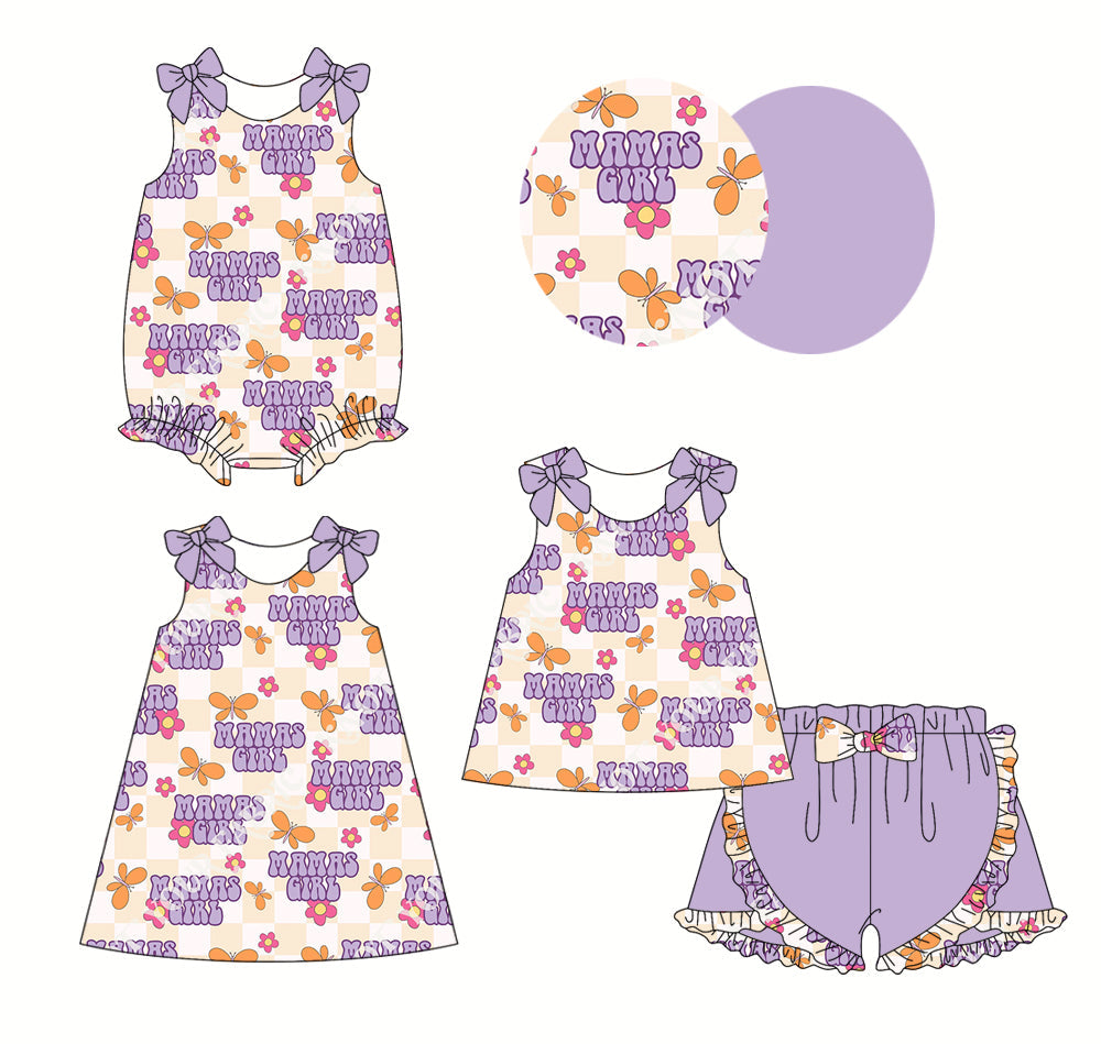 Baby Kids Butterfly Flower Mama's Girl Sibling Romper Dress Set ( Moq 5 Each Style ) 2.22