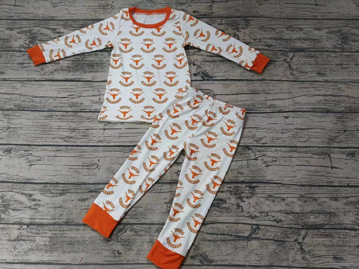 Baby Boy Cow Team Shirt Pants Pajamas Set