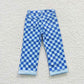 P0097 Baby Boy Checkered Denim Jeans Pants