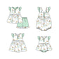 Baby Girl Short Sleeves Ducks Sibling Romper Dress Clothes Set ( Moq 5 Each Design )