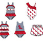 ( Moq 5 Each Style ) Baby Boys Girls Stripes Sibling Team Sets Swimsuits Clothes