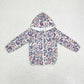 Pre-order Baby Boy Long Sleeves Grey Camo Hooded Zipper Jackets Tops