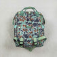 Baby Boys Kids Duck Camo Print Zipper Green Backpack School Bag RTS