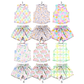( Moq 5 Each Style ) Sibling Baby Girls Kids Sleeveless Flower Shirts Shorts Summer Sets Clothes