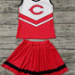 Baby Girl Sleeveless C Shirt Red Skirt Shorts Team Clothes Set Moq 5