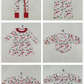 Sibling Baby Girls Christmas Green Red Bows Pockets Jumpsuits Knee Length Dress